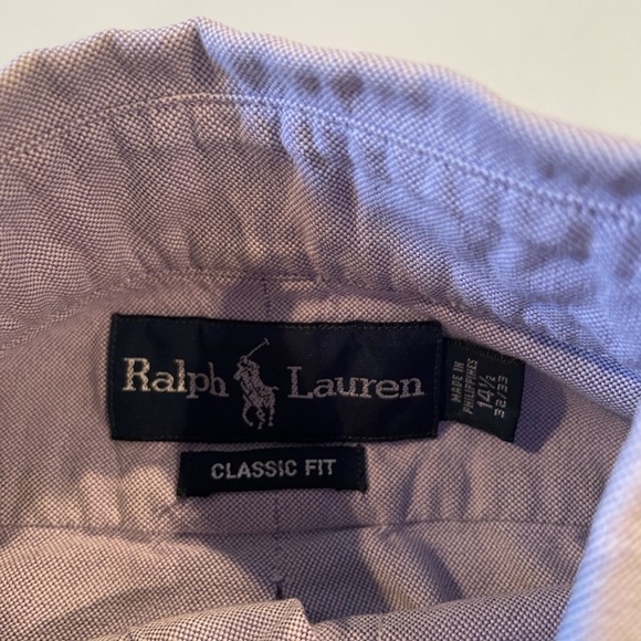 Ralph Lauren Button Down Size 14 1/2 32/33 - Picture 3 of 3